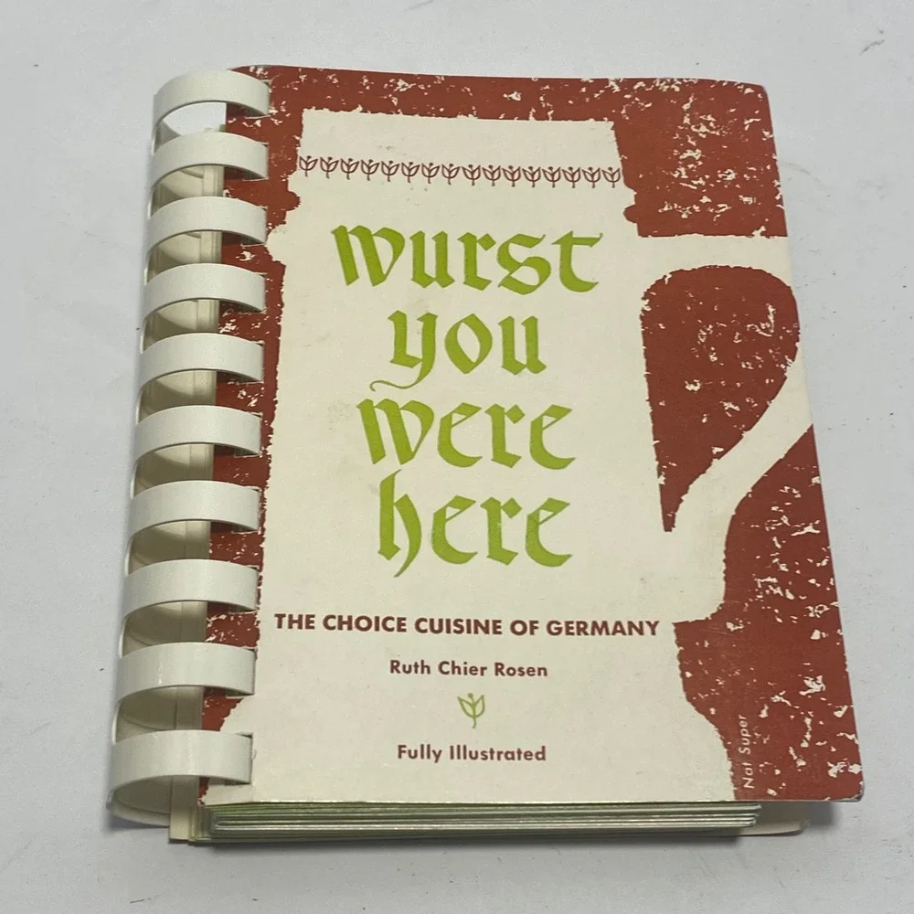 Richards Rosen Wurst You Were Here Cookbook Vintage 1958 German With Box